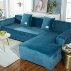 Shaped Sofa Velvet Covers for Living Room