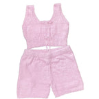Cosy Knit Loungewear Set – 3-Piece Velvet Pyjama Set for Women