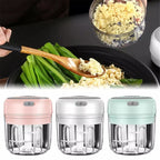 Mini Electric Food Chopper – One-Touch Garlic & Veggie Chopper