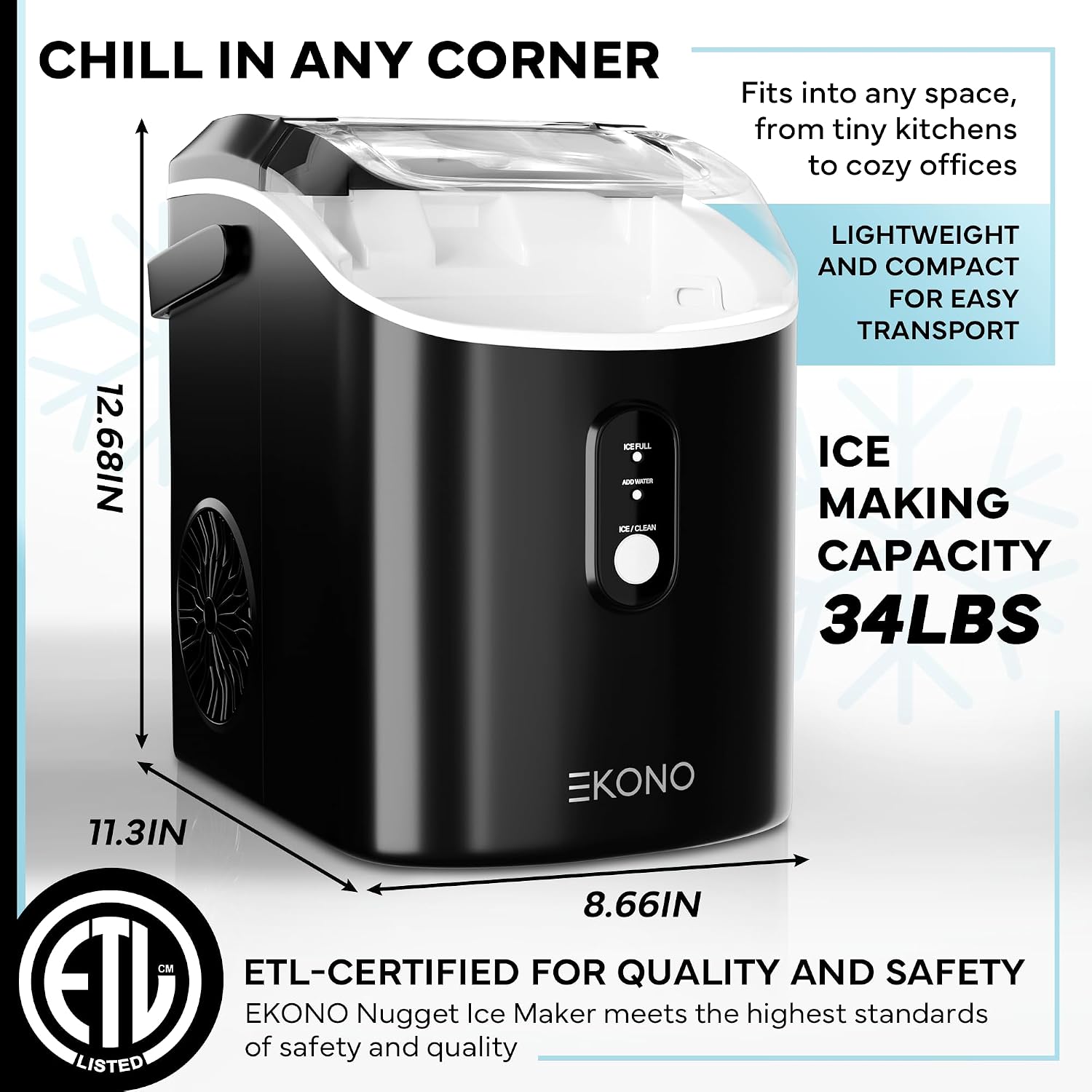 Countertop Nugget Ice Maker