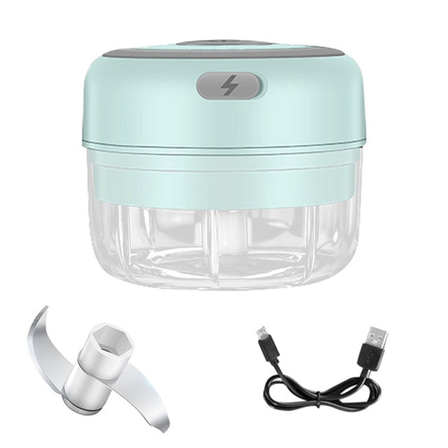 Mini Electric Food Chopper – One-Touch Garlic & Veggie Chopper