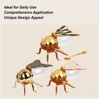 Decorative Bee-Shaped Honey Jar Cute Bee Honey Containers Syrup Dispenser Crystal Condiment Jar Kitchen Accessory for Breakfast