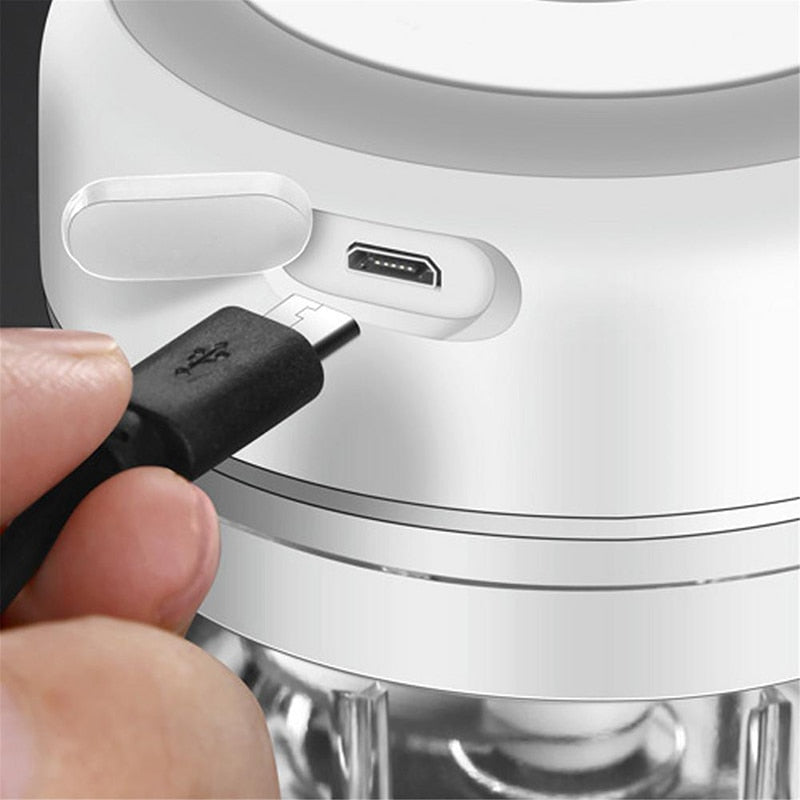 Mini Electric Food Chopper – One-Touch Garlic & Veggie Chopper