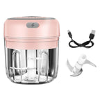 Mini Electric Food Chopper – One-Touch Garlic & Veggie Chopper