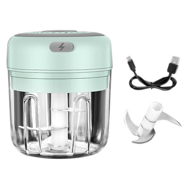 Mini Electric Food Chopper – One-Touch Garlic & Veggie Chopper